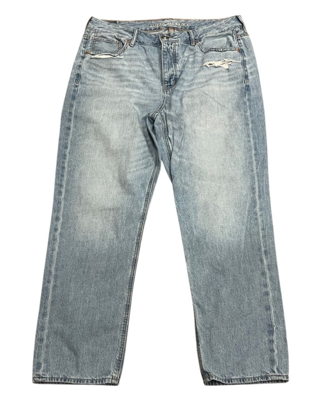 American Eagle Tomgirl Low Rise Light Wash Jeans, 10s